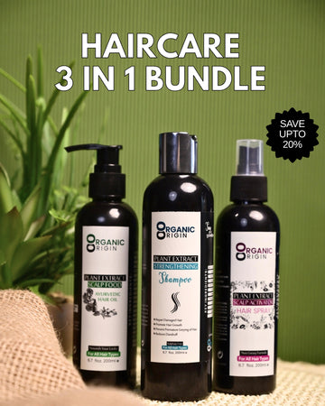 Organic Origin Hair Care Bundle | Shampoo, Oil & Hair Spray